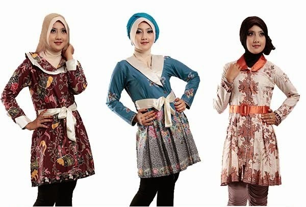 Model Baju Batik Kerja Muslimah